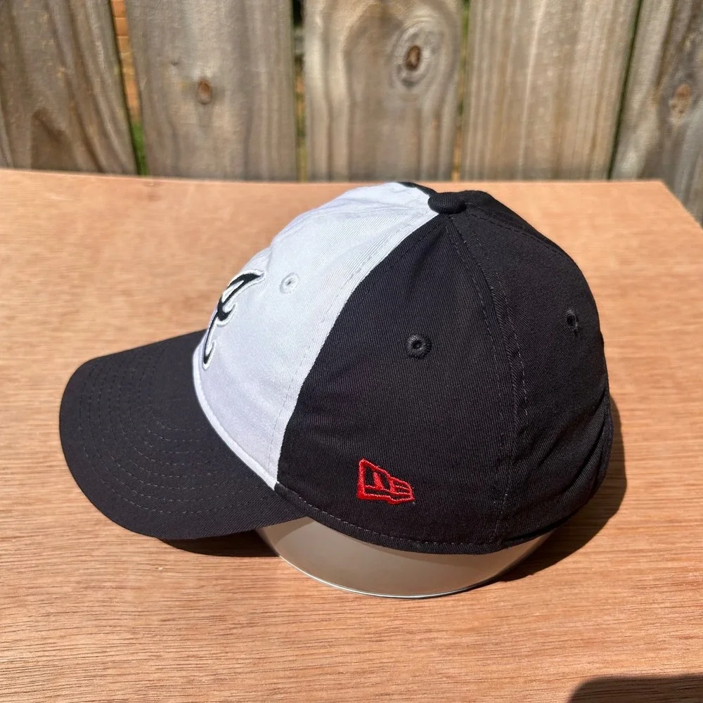 Atlanta Braves Black White Bedazzled Logo Youth Sport Streetwear New Era 9TWENTY